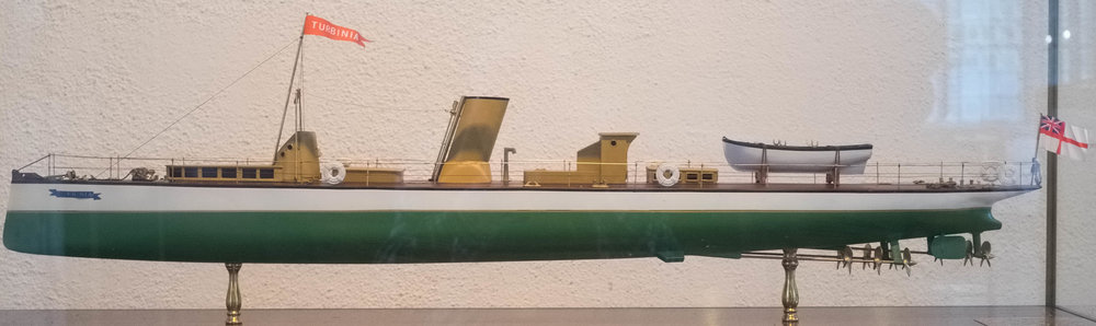 Model of Turbinia at Birr Castle in 2015 by William Fagan