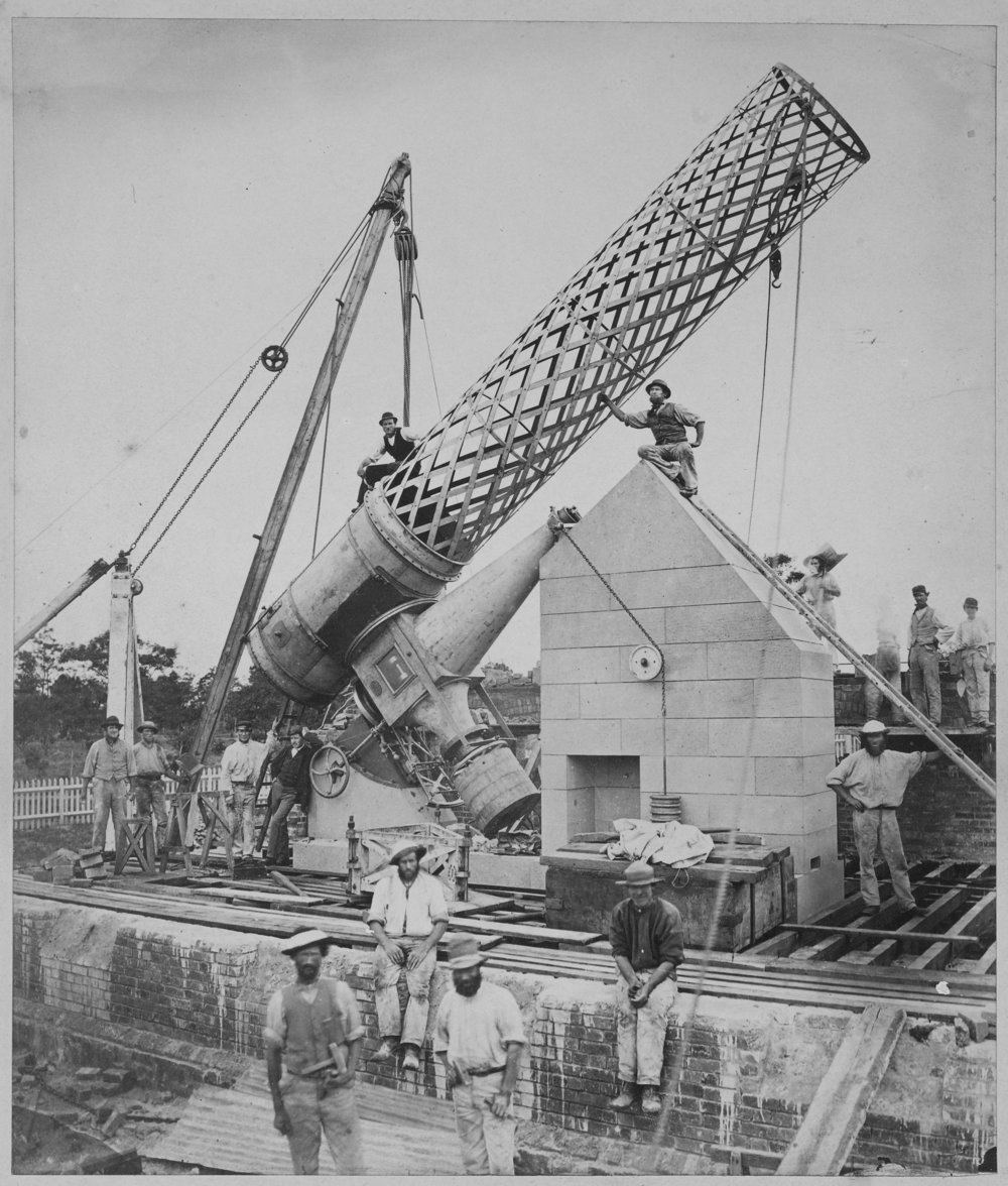  Construction of Great Melbourne Telescope (Museums Victoria) 
