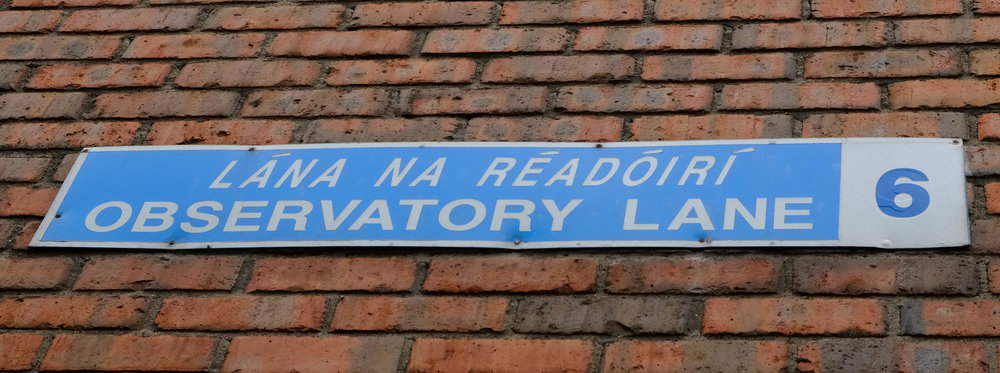 Observatory Lane street sign by William Fagan