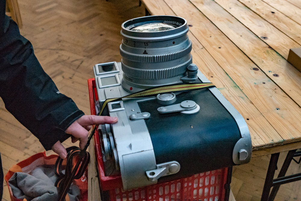 Full-scale display models were not the only dealer marketing aids in the past. This monster M3, made of wood, was on sale for £4,000 at the London Photographica camera fair. That