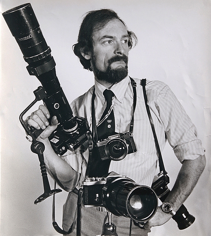 Don Morley in his heyday as a renowned photo journalist. Brough Superiors were his sideline....