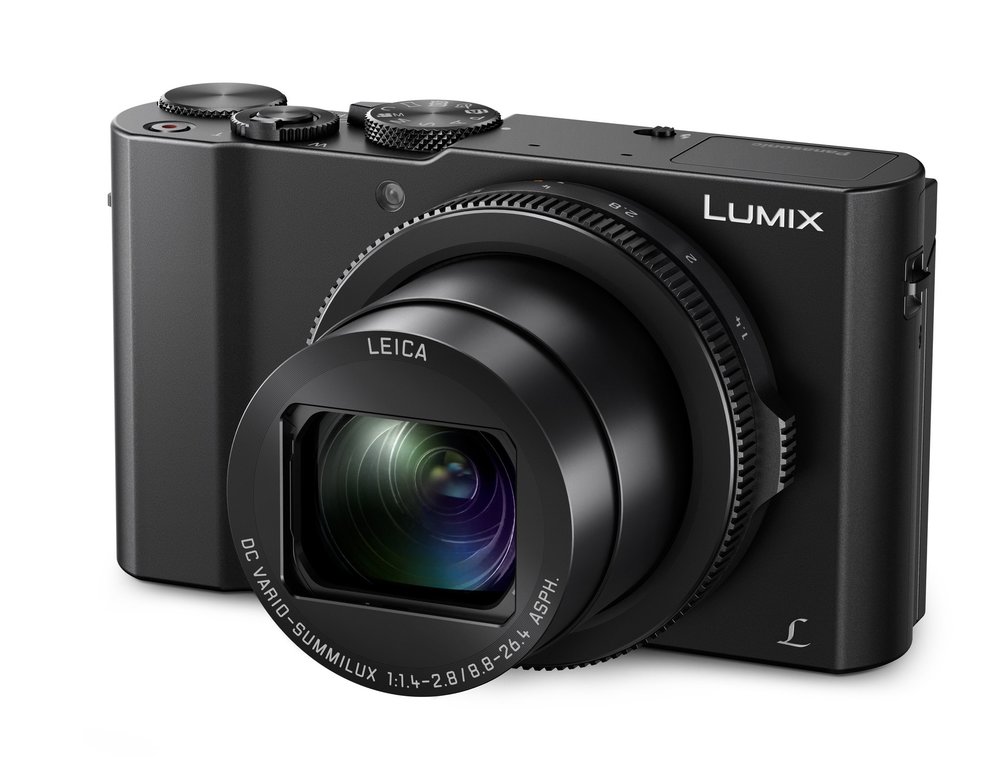This Panasonic Lumix LX15 (or LX10 in some markets) has a fast Leica DC Vario Summilux with a widest aperture of f/1.4, and a medium-reach zoom of 24-72mm. But lacks the convenience of a viewfinder. It is DPReview