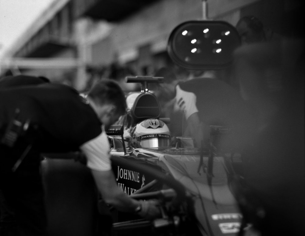 A scene at the 2015 Canadian Grand Prix captured by Joshua Paul with his 1913 Graflex camera (Photo: Joshua Paul)