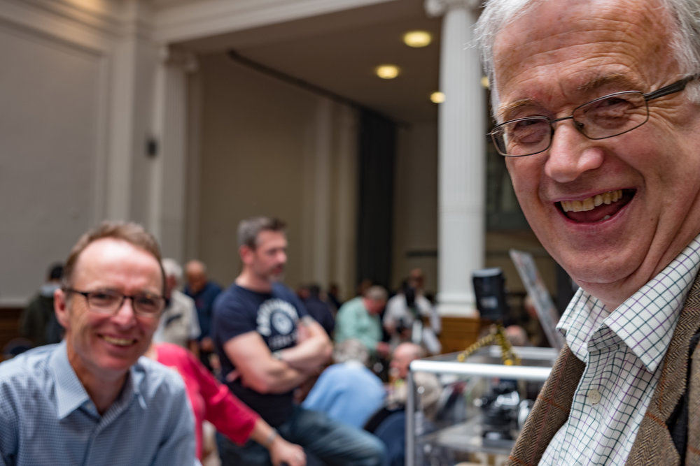 Blogging has helped make friends among photographers and in the photographic world in general. Here is our Irish correspondent, William Fagan (right) with classic camera dealer Peter Loy at this year