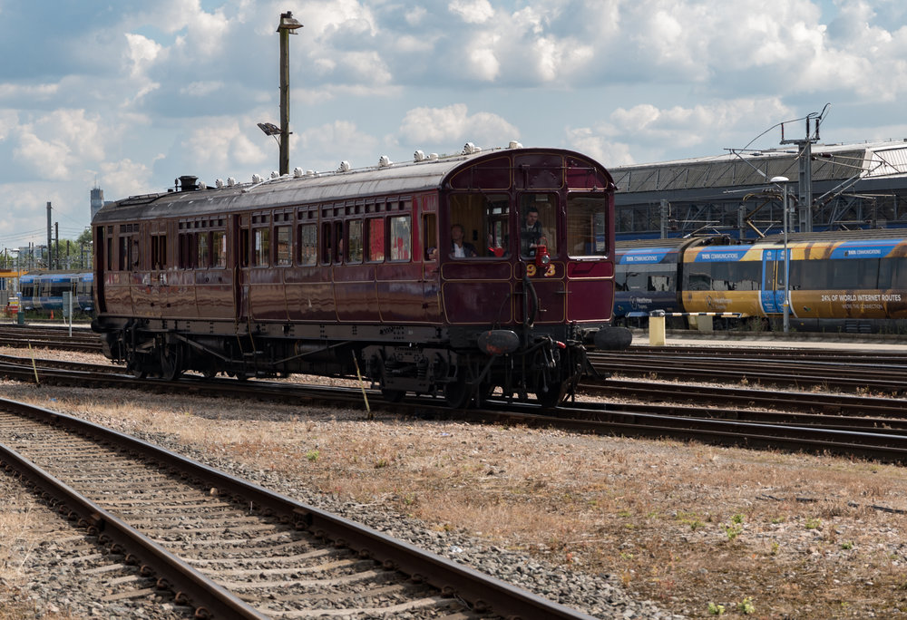 Free rides on this restored Steam Railmotor, constructed at the Didcot Railway Museum — another fascinating place to visit along the length of the Great Western Railway