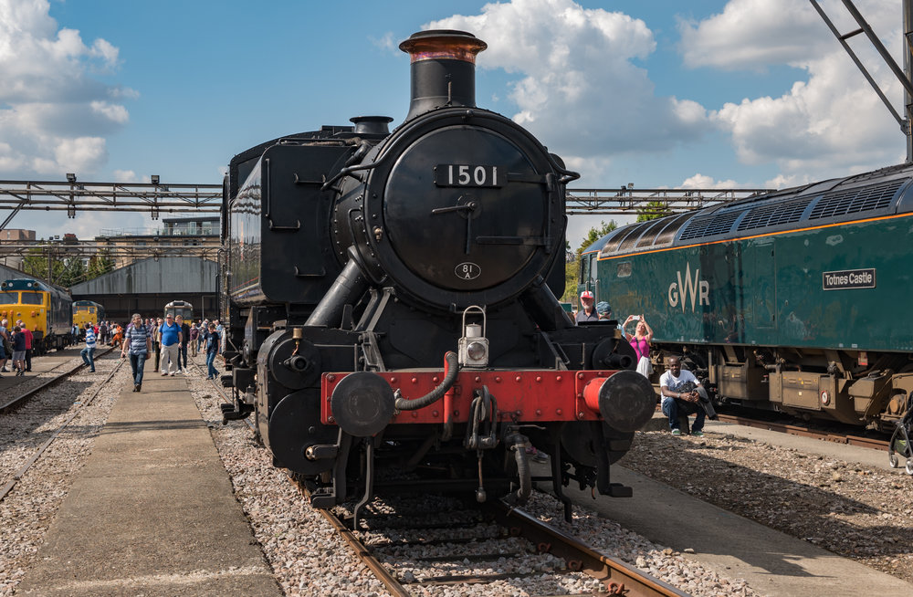 The GWR-designed 0-6-0 pannier steam locomotive , one of ten built in 1949