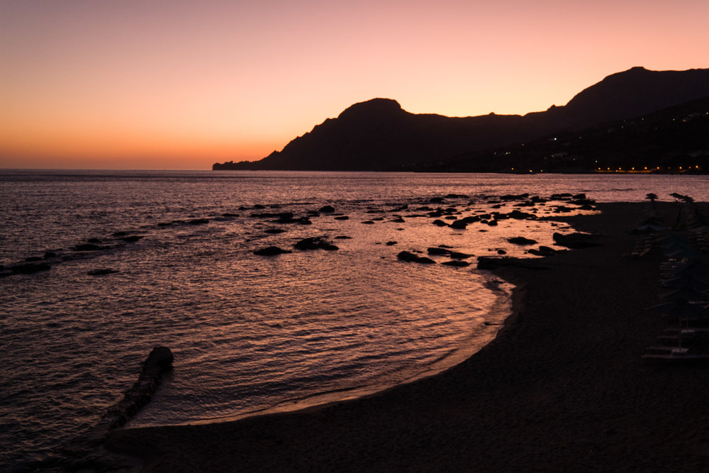 Plakias Sunset, 18-56mm Vario-Elmar at ISO 800
