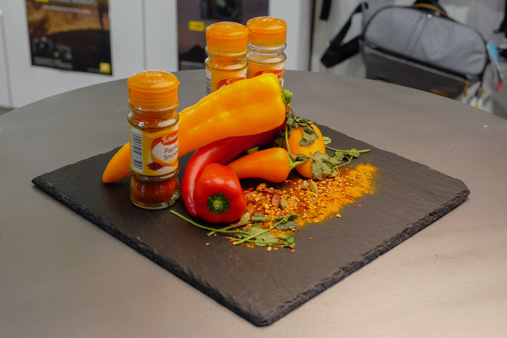 Still peppers run deep: With the 35mm Summilux-TL (image Mike Evans who thanks Hasselblad UK for this hot arrangement — MD Simon Coleman was demonstrating his wares at the recent Park Cameras open day in Rathbone Place, London.
