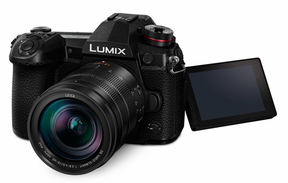   The tilting, reversible rear screen offers great versatility. The Leica DG 12-60mm Vario-Elmarit is a perfect complement for the new body and, together, they offer a 6.5-stop stability advantage. Note the new fully customisable function toggle switch at the bottom right-hand corner of the camera. This enables one chosen function to be switched on or off by the lefthand forefinger when holding the camera  