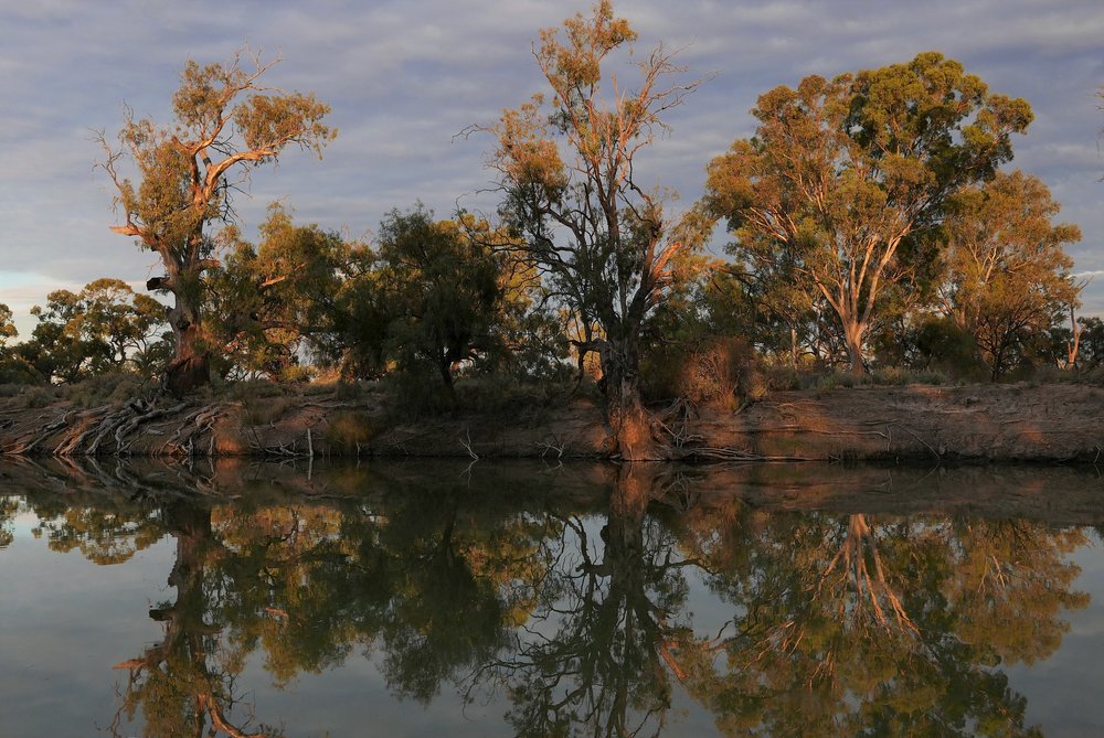   Evening quiet, last rays of light  