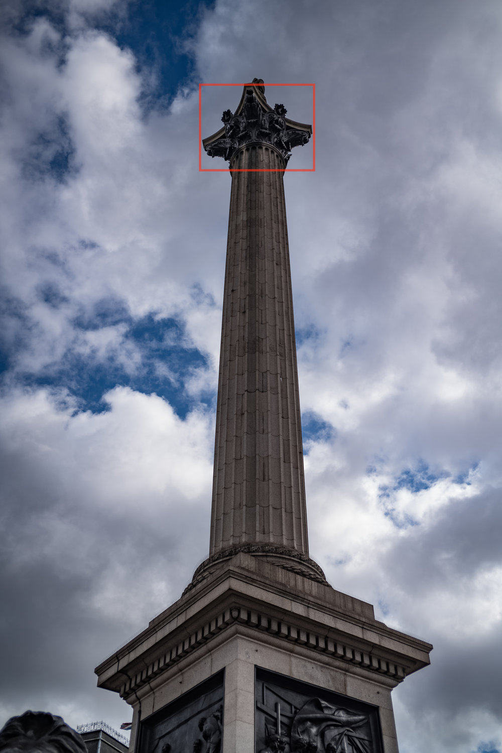 The top image is cropped from this 35mm shot of Nelson