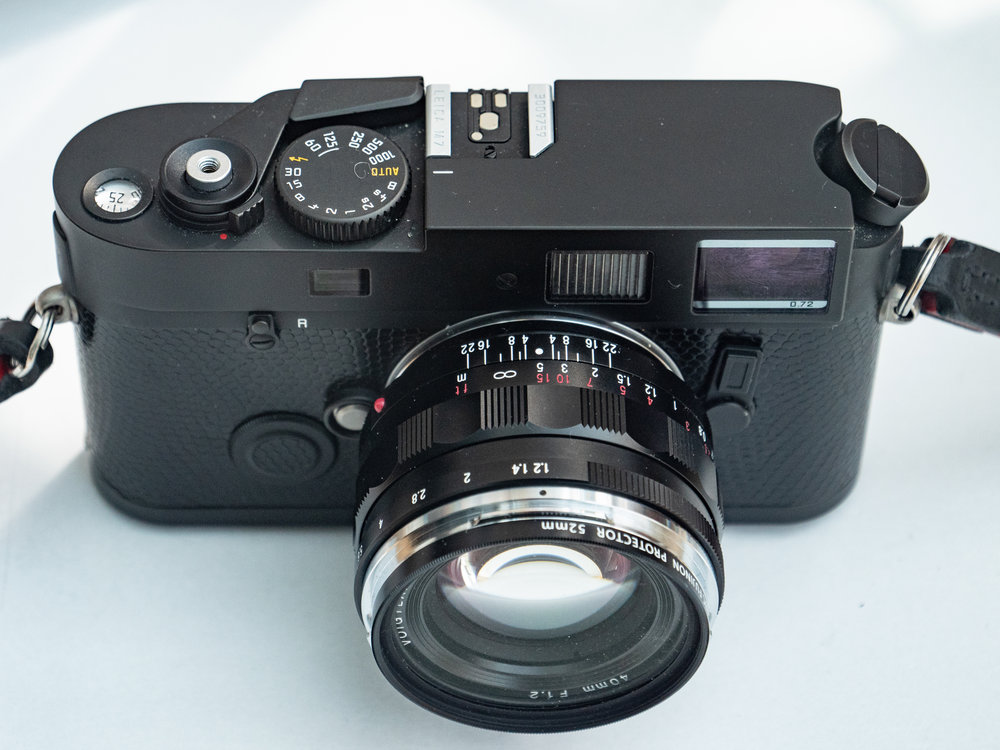The M7 offers aperture-priority automatic operation just like the current range of digital Ms. To all intents and purposes, shooting an M7 is identical to using an M10. It