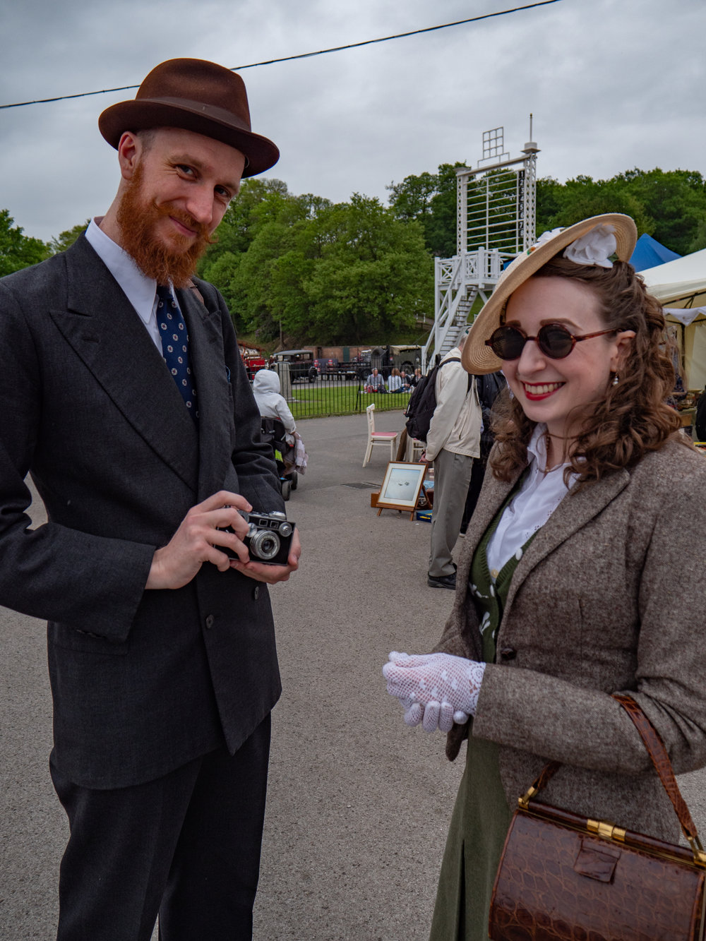 Keen Photographer. The camera is an in-period Argus 3 made in the USA and, as William Fagan points out, was nicknamed