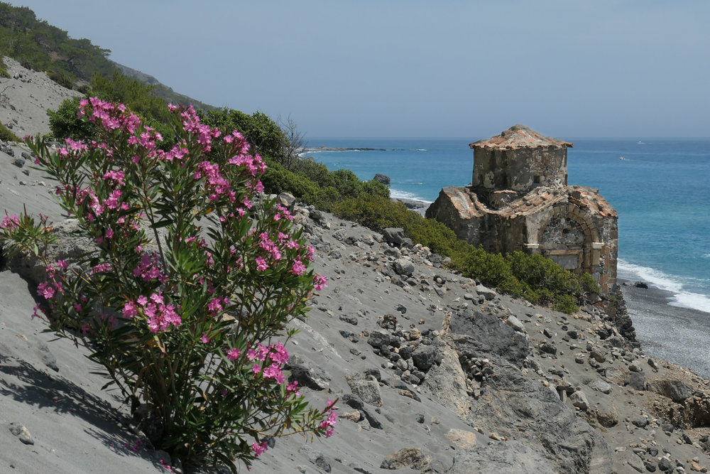 The 11th century chapel at Agios Pavlos (ISO 125 1/1000th f6.3 69mm Leica C-Lux)