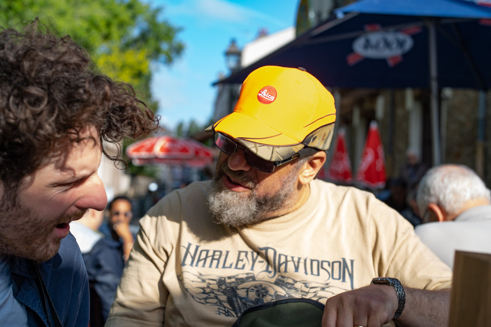Francis and Ivor of Red Dot Cameras over coffee and croissant before the fight began