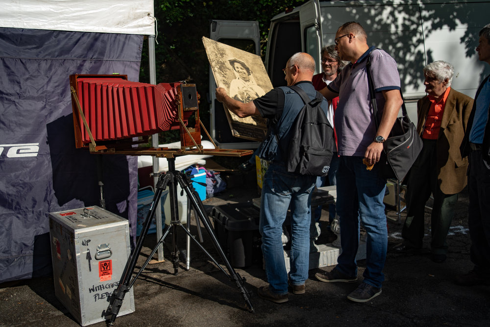 Lots of unfeasibly large plate cameras and prints to match....