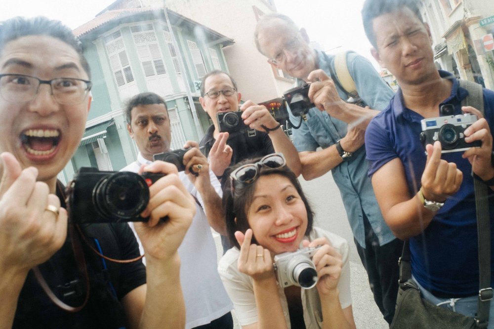 Eric Kim, far left with the big smile and the Leica CL during his Singapore workshop. As always, he is the life and soul of the event and manages to make everyone feel welcome. If you don