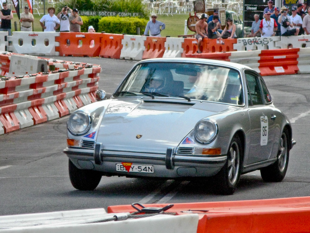 At speed in the Speed on Tweed street circuit