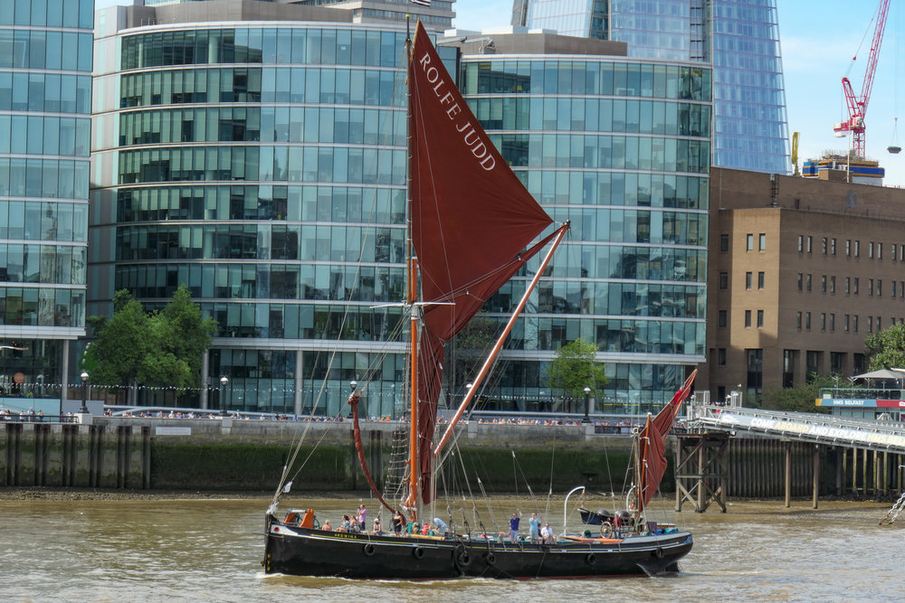   Not the Victory, but this rather disappointing craft, worthy as it undoubtedly is. The height of its mast is going to disrupt London traffic for the next 15 minutes. I wonder how you instruct Tower Bridge to rise on command, scattering tourists and buses in every direction? PS: David Babsky writes that 