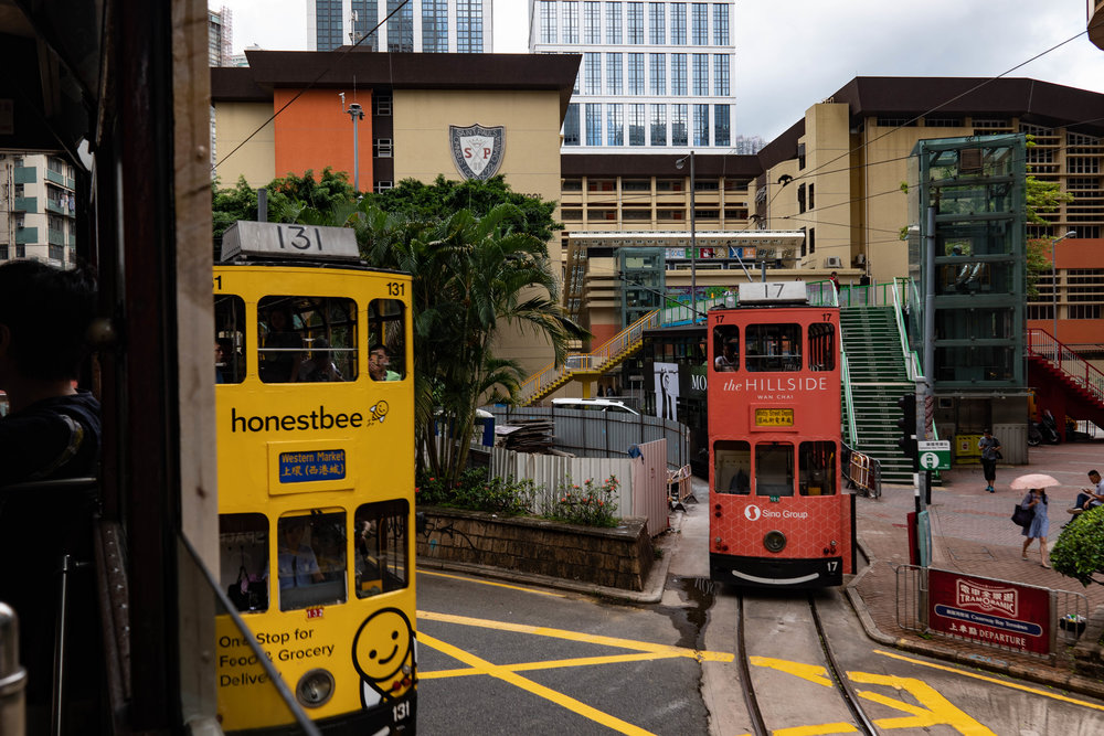 Tramstalgia: On the Hong Kong ding ding with the Leica CL and 18mm Elmarit