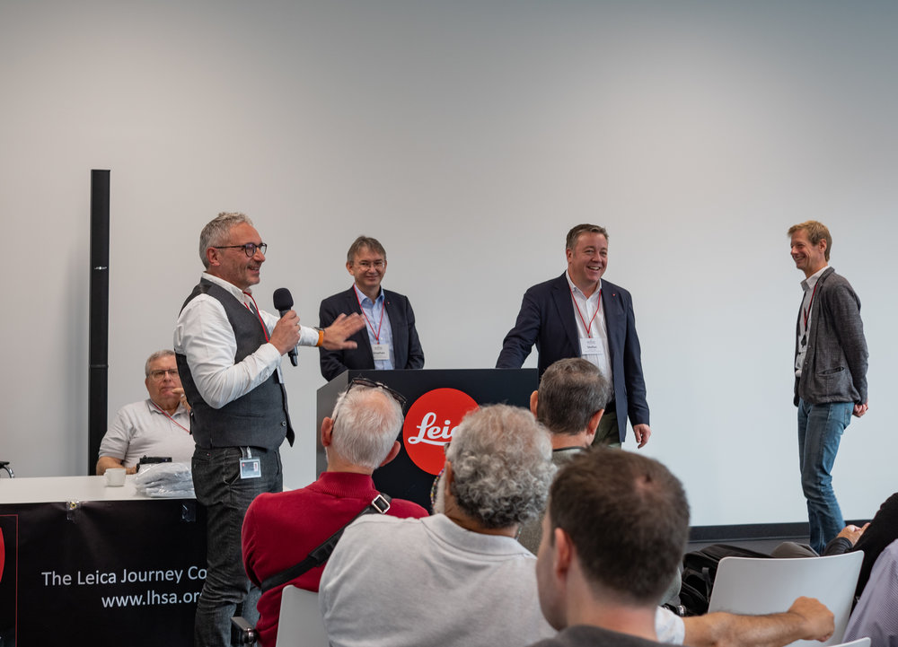 Peter Karbe (with microphone) will make a presentation at the forthcoming LHSA Annual Meeting. Seen here at Wetzlar in 2018.