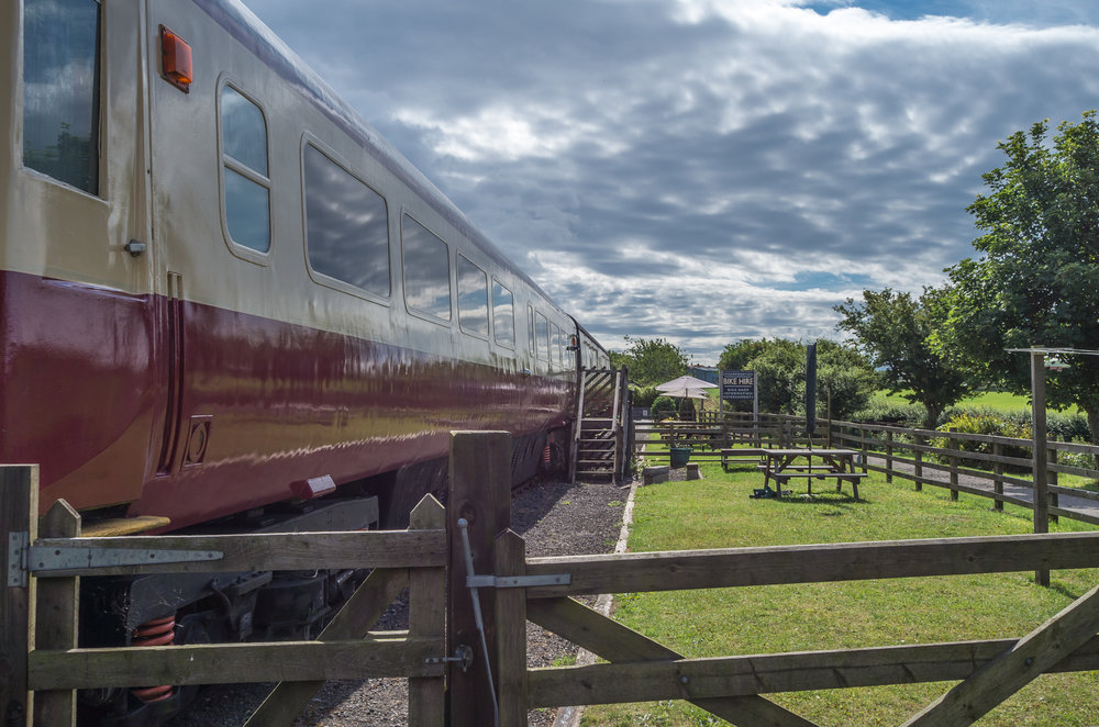   The train a anchored forever at Hawsker Station.  