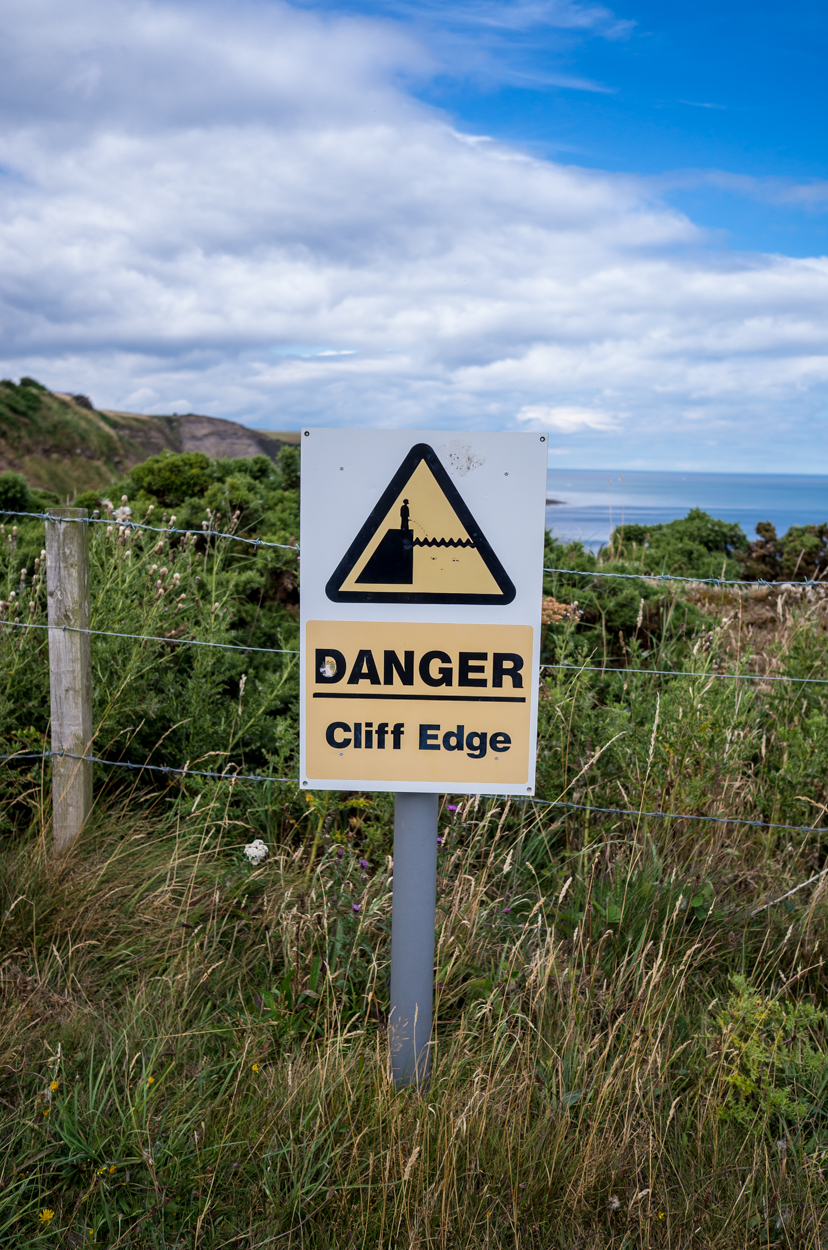 Remember you are on a cliff top