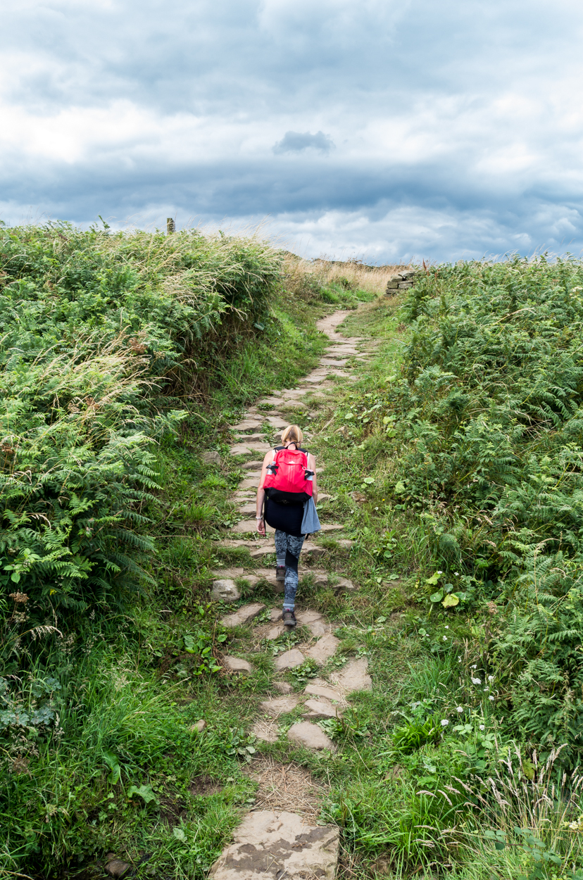 The marvellous stones steps and track that makes this an easier to navigate route