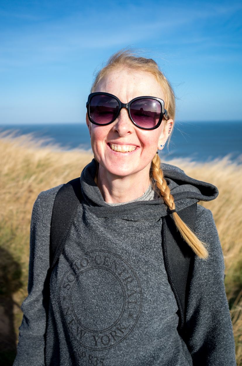   Liz on the Cleveland Way  