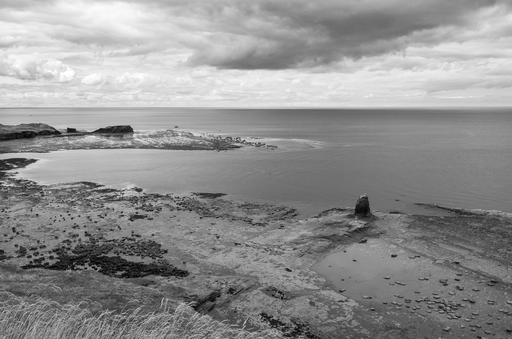 he view over Saltwick Bay - spot the Goth being photographed on the Admirals Wreck