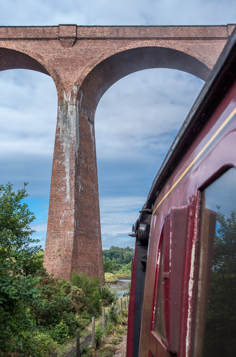 The view of Larpool from the North York Moors Railway.