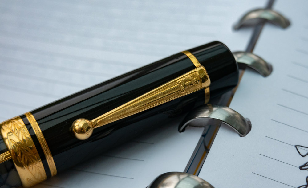 The pen is mightier than the sword….. and, fittingly, the Dumas edition bears the distinctive sword motif on the clip
