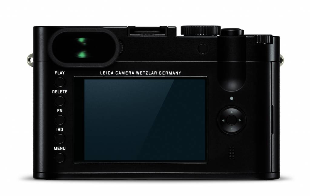 The back of the current Leica Q with the five button layout