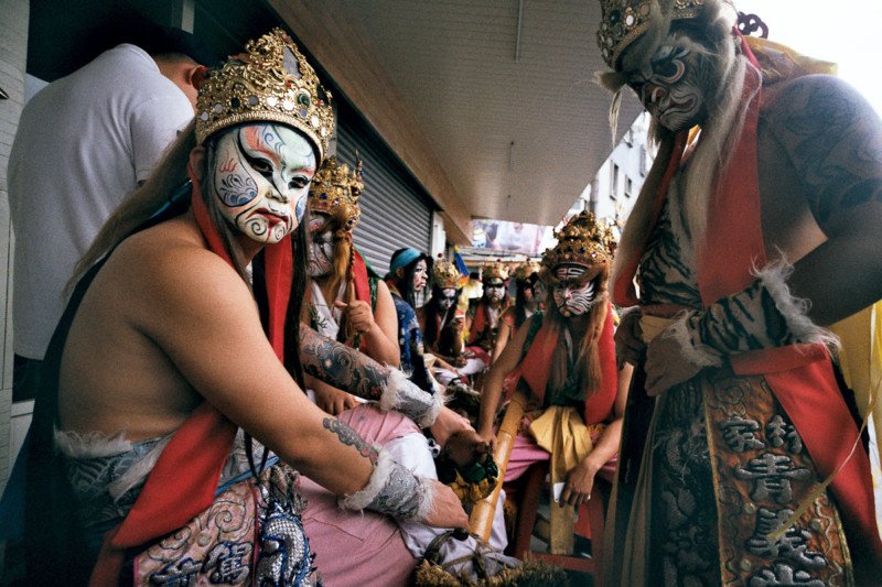 Festival Prep. Shot with Zeiss IKON ZM, 18mm Distagon and Fuji C200 pushed to 800