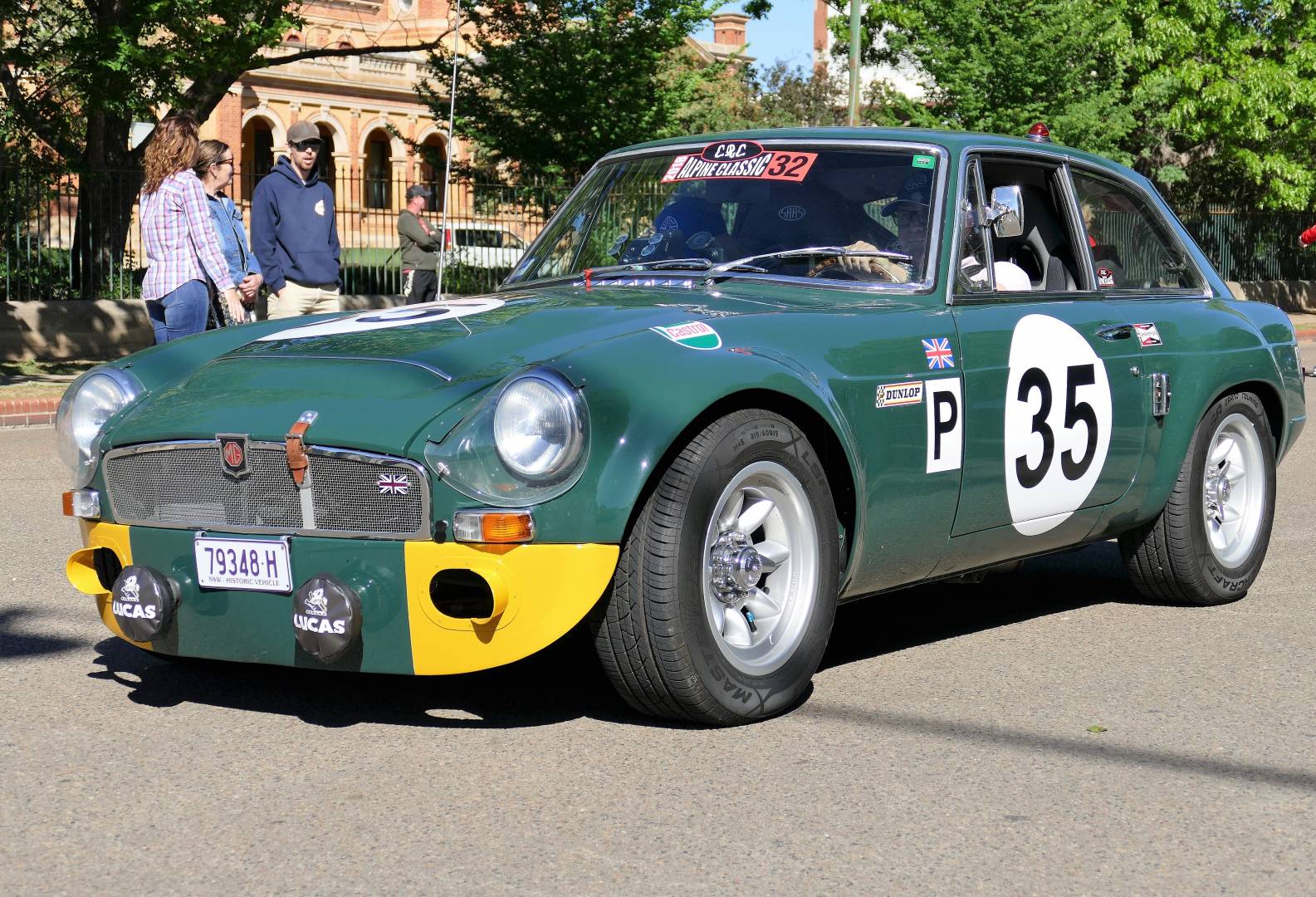 Entrant No. 32. 1968 MGB at the Start Line