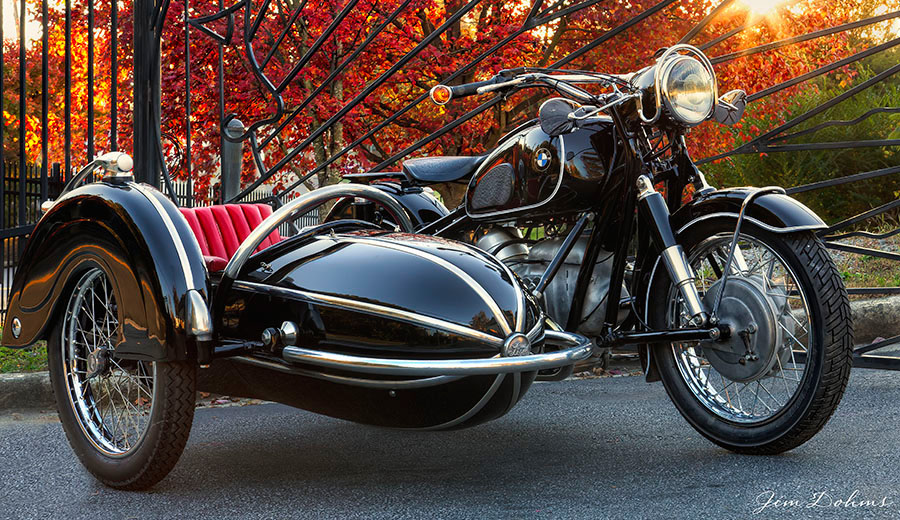 If you fancy a vintage BMW and Steib sidecar, the classic combination, where better to go than Bluemooncycle.com. You can even buy new Steib sidecars here