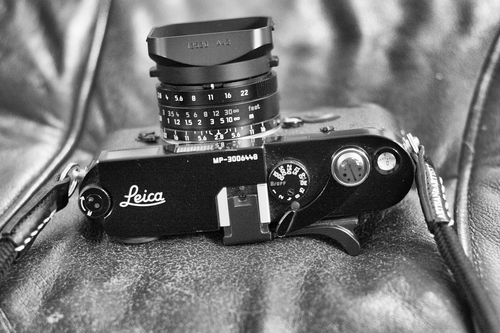 The rather brassed Macfilos MP, a black-paint gem. Based on the M6, the current MP has exposure metering and costs £3,700