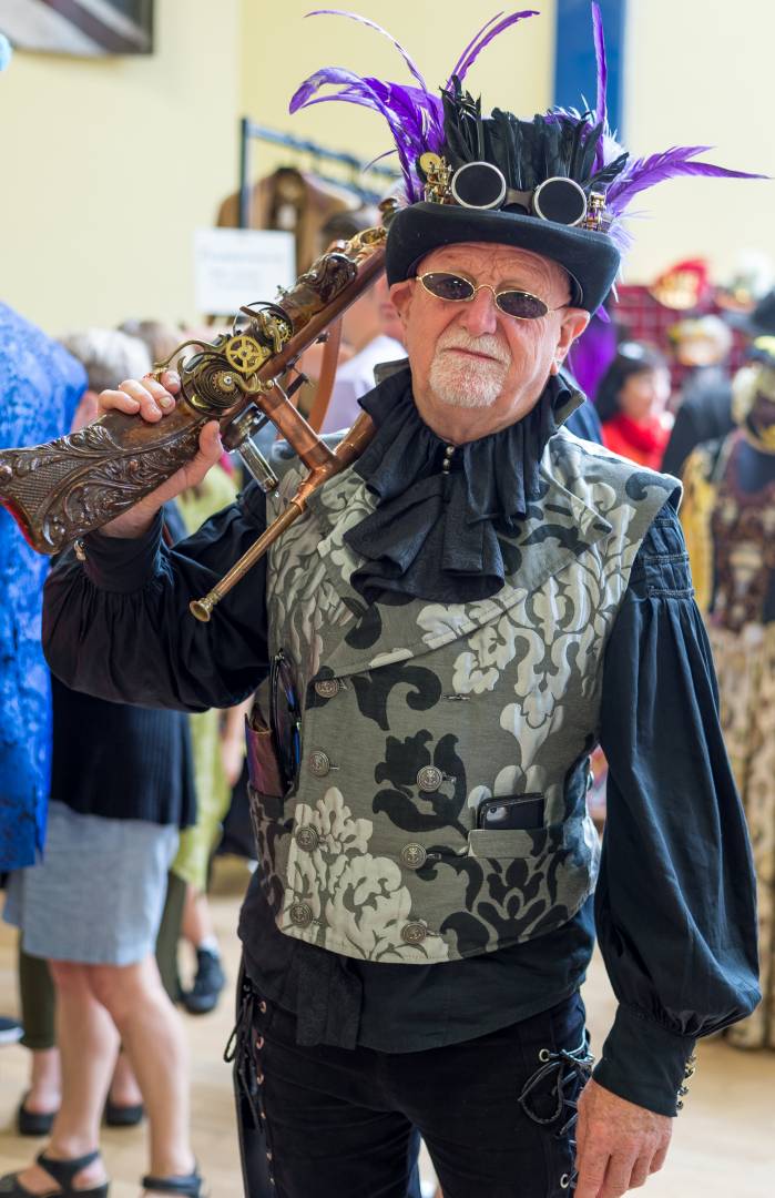 The Steampunk Guard. We now know what Mike does at weekends
