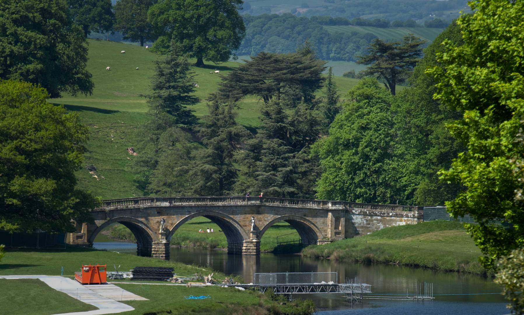 Chatsworth House - Approach Bridge, 22nd May 2018. Fujifilm XT2 - with 50-140mm F2.8 at 140mm, 1/480s, f/9 ISO 200