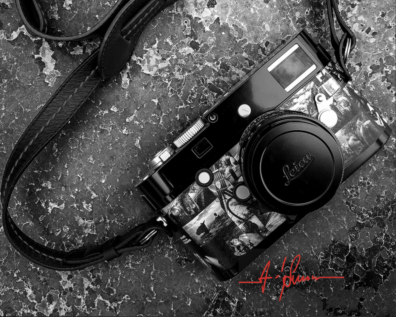 Coated in black paint with a montage of Andy Summers's masterpieces, the Signature monochrom is limited to just 50 pieces