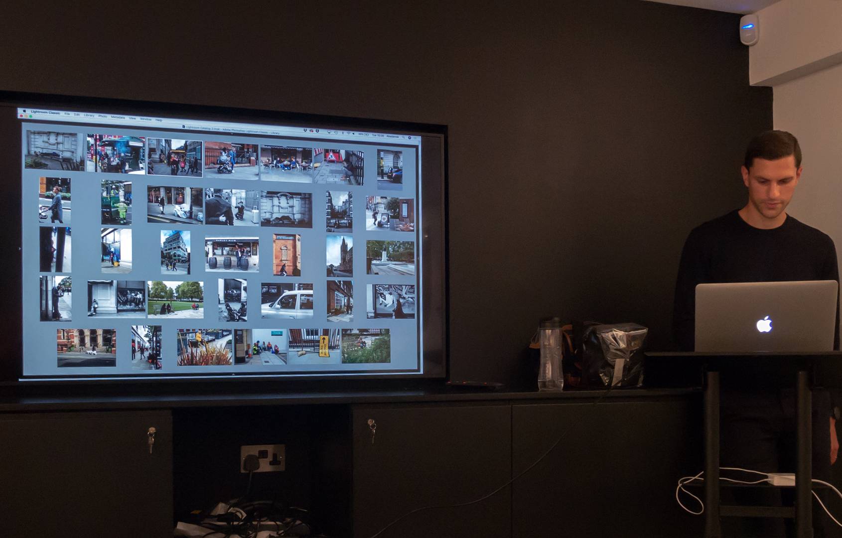 Best images of the afternoon's street photography session  displayed by Robin Sinha. The members took over 400 shots on cameras loaned by Leica.