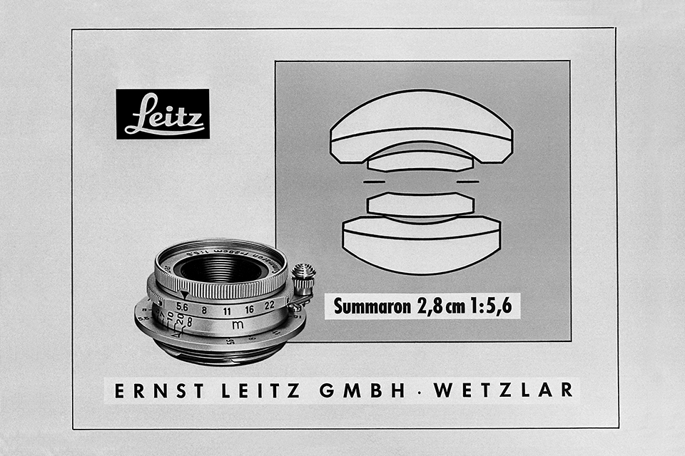 The original Summaron, manufactured beween 1955 and 1963 is now a collectors' item. The new model is identical but features modern lens coatings and six-bit coding and, of course, an M bayonet mount