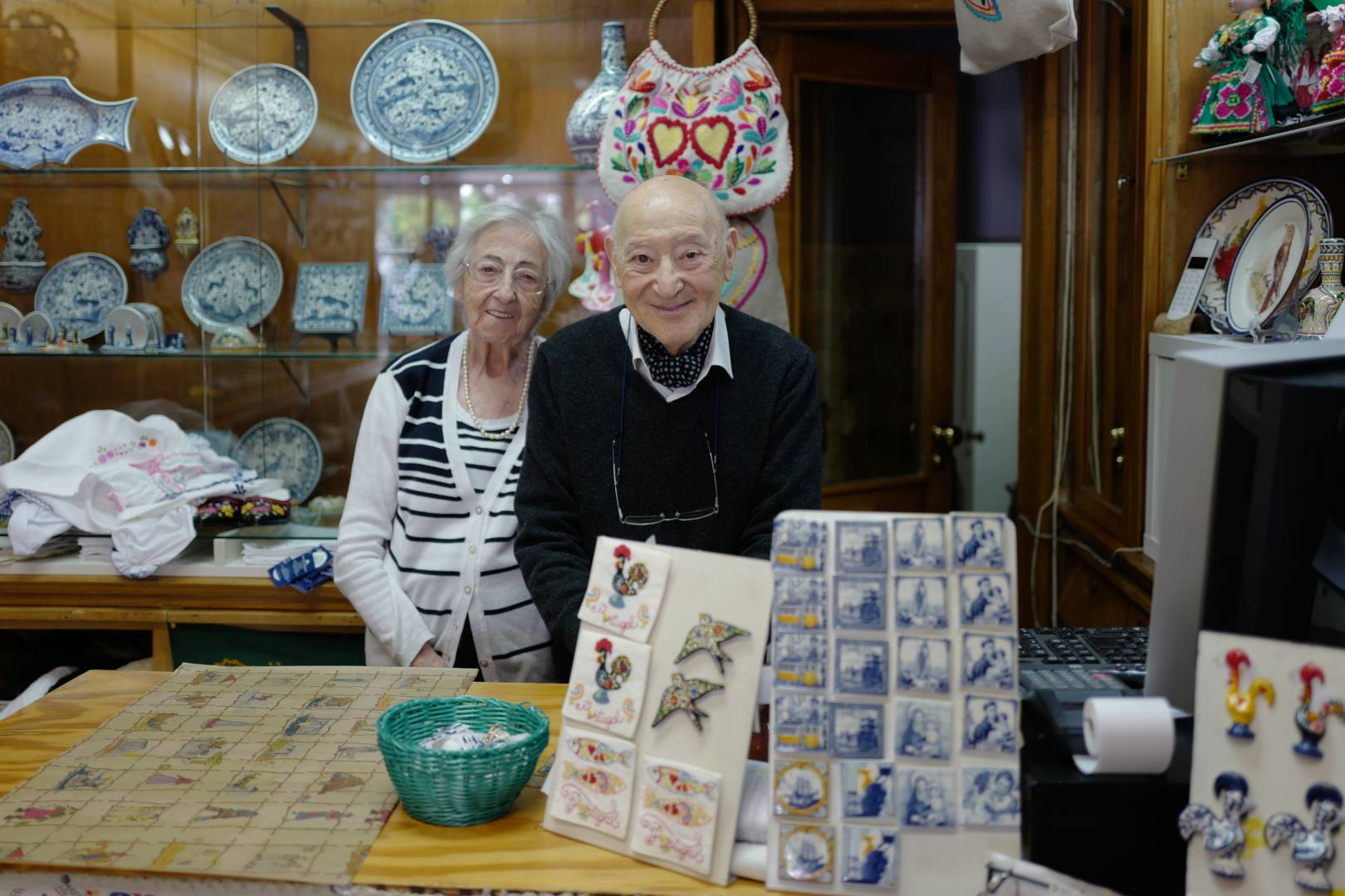 The owners of the Madeira shop