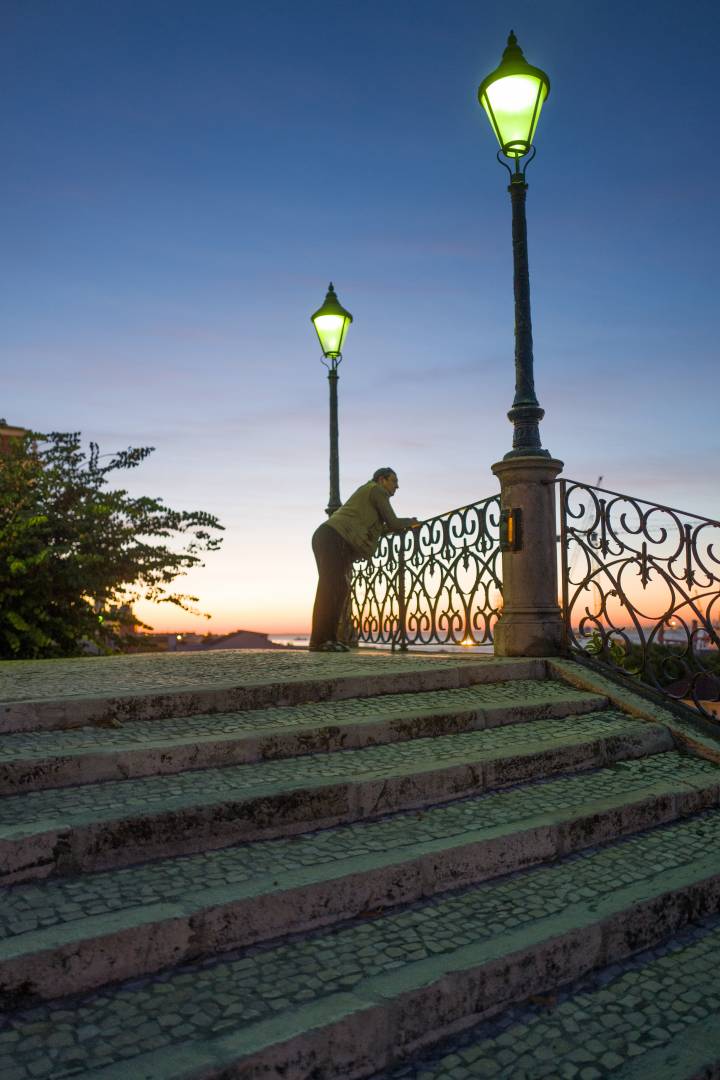 Sunrise in Lisbon.