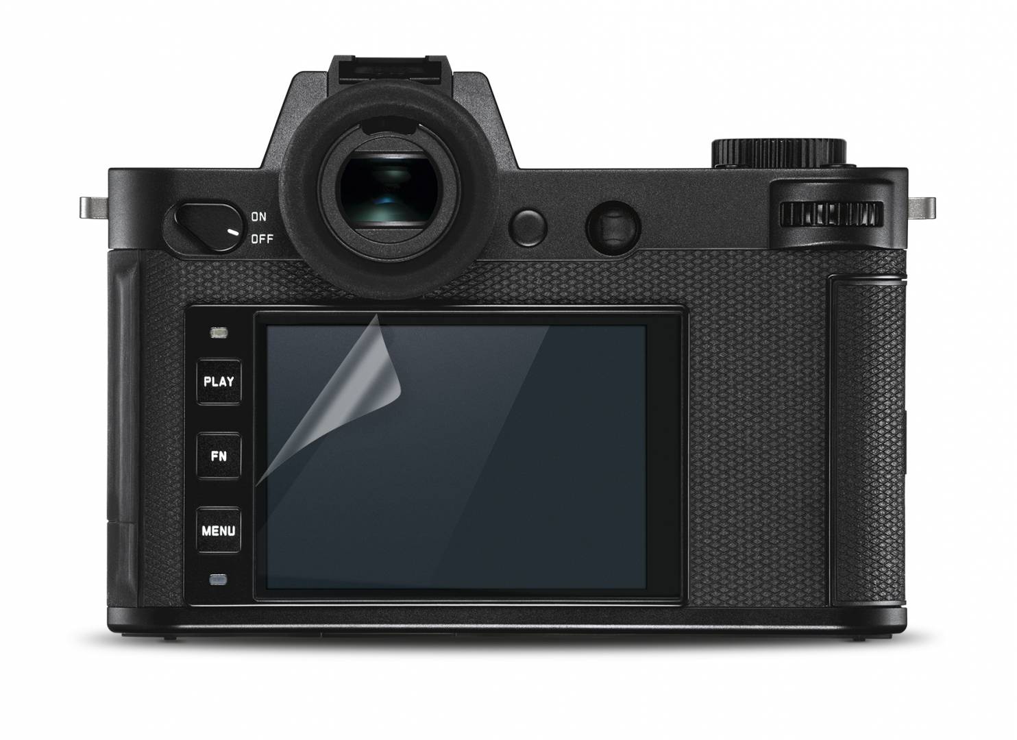 The SL2 gets the now-familiar three-button control layout and loses the traditional four-way D-pad. The camera now relies on the joystick for adjustment