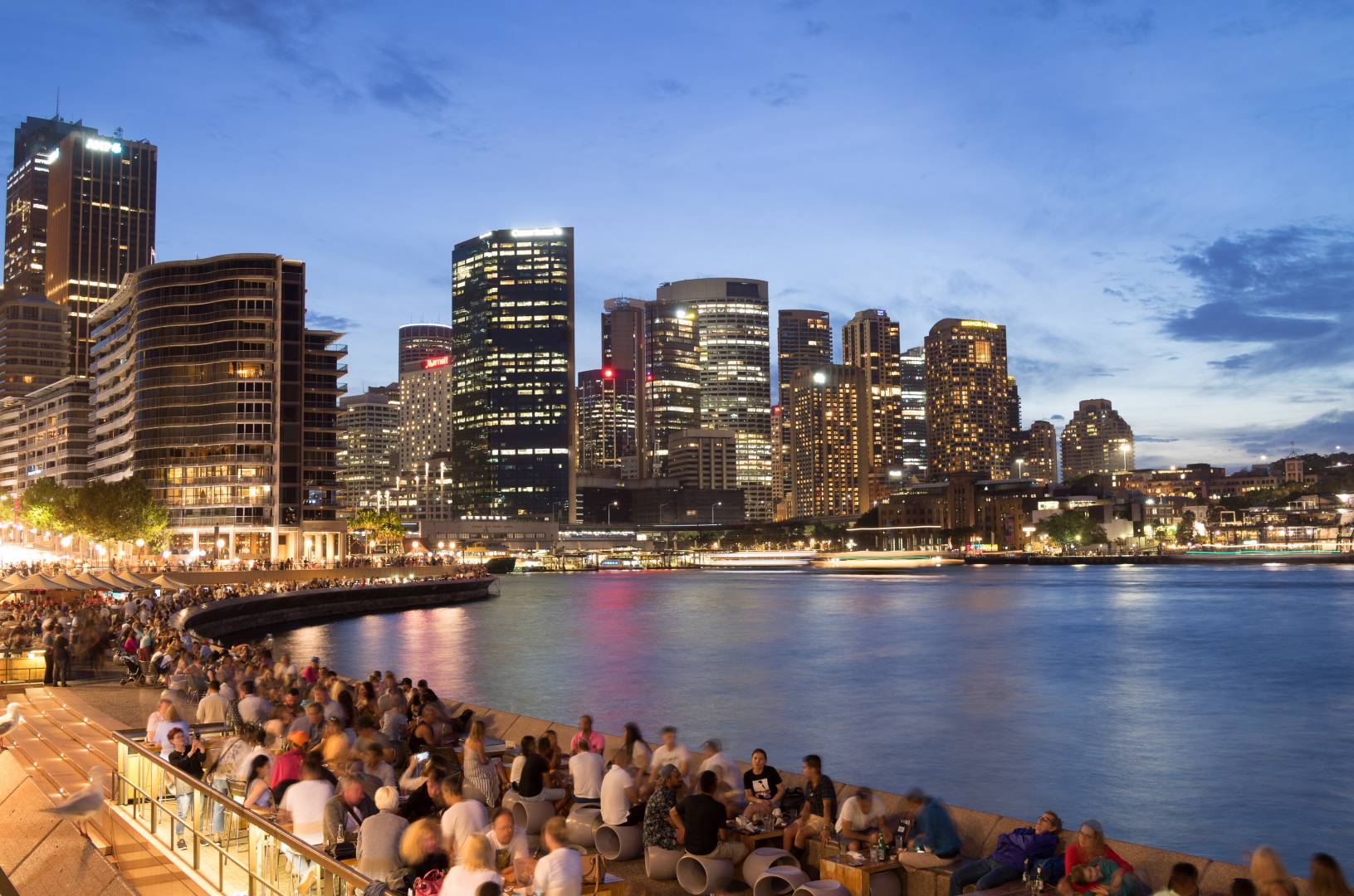 Circular Quay at night