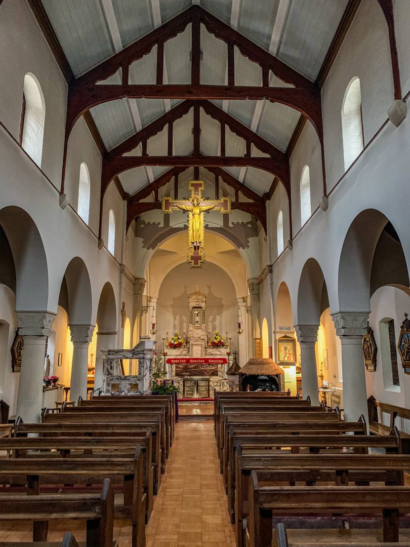 Inside the Roman Catholic Franciscan church of St Anthony of Padua in Rye. It's a Johnny-come-lately addition to the town, built in 1929, but definitely worth a visit