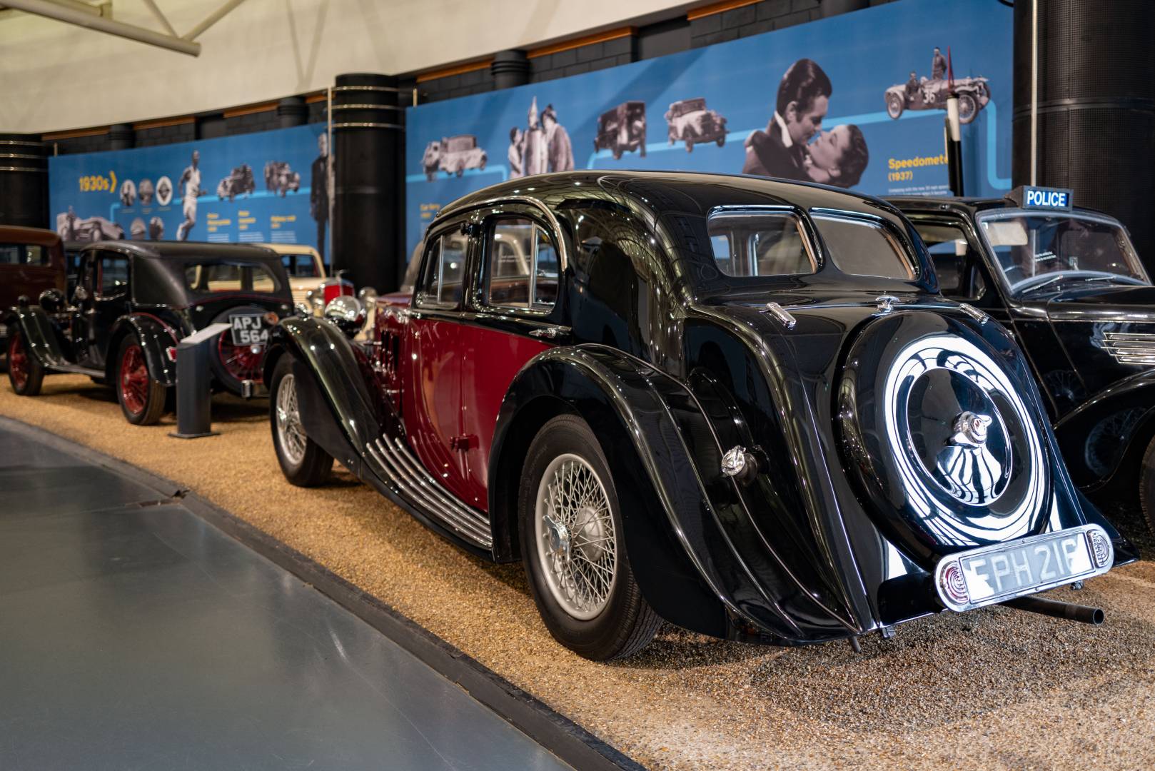 They don't make rumps like this any more — the stylish lines of a 1930s MG saloon.