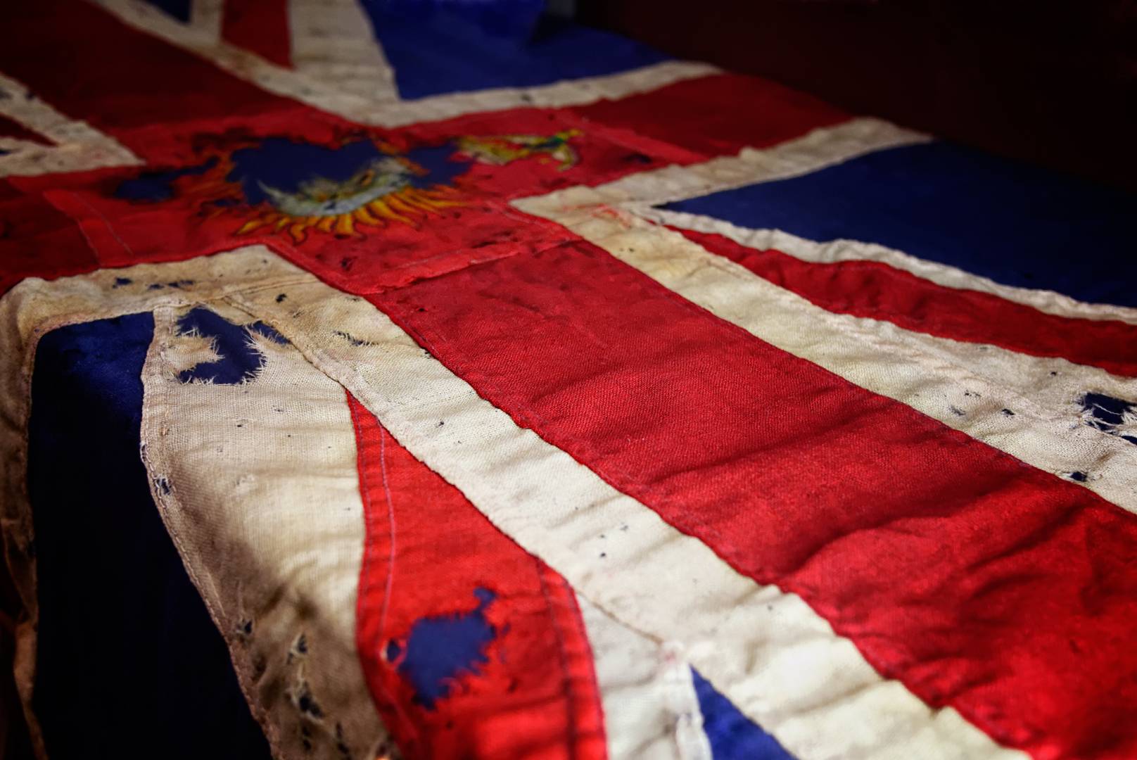 The last British flag to fly over the DC’s office in Kohima during British rule in India.