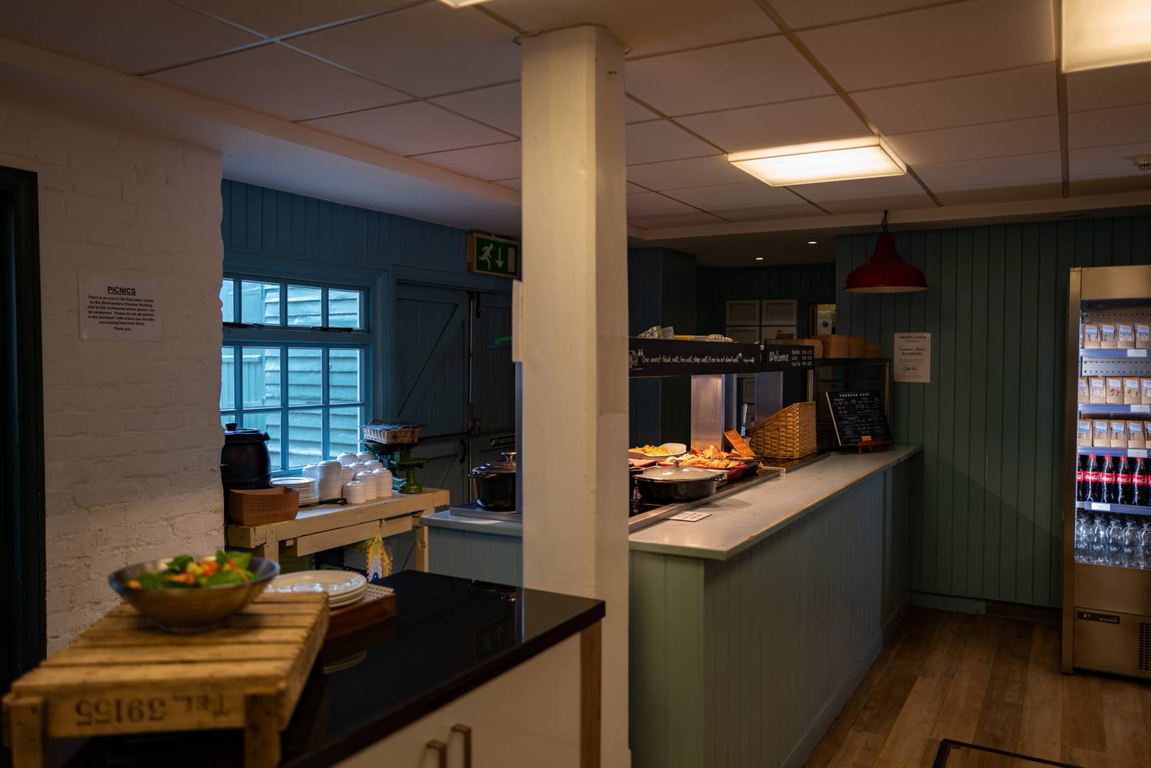 Breakfast is ready. but no takers. A cafe full of food, only one poor punter who'd already had his breakfast, 18 March 2020 (Image Leica Q2)